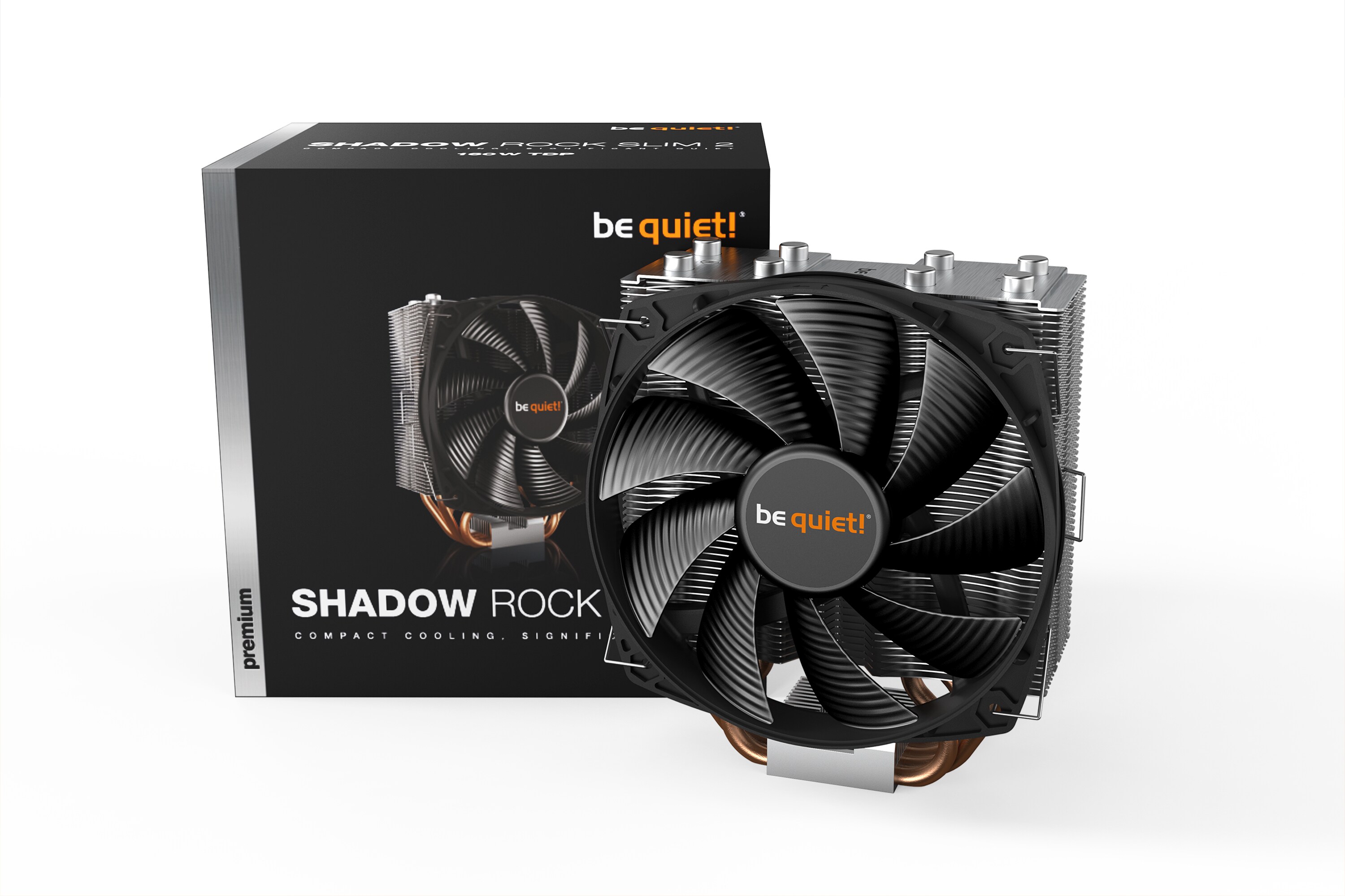 be quiet! Shadow Rock Slim 2 CPU K&uuml;hler f&uuml;r Sockel 115X/1200/1366/2011/AM3/AM4