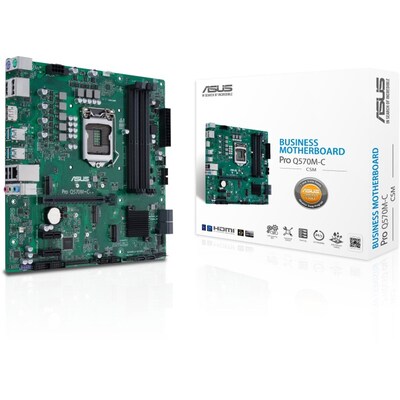 Image of ASUS Pro Q570M-C/CSM ATX Mainboard Sockel 1200 M.2/DP/HDMI