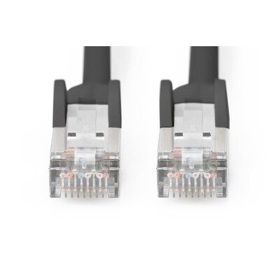 zug mit  günstig Kaufen-DIGITUS LAN-Kabel, CAT6 S/FTP Patchkabel 5,0m, schwarz. DIGITUS LAN-Kabel, CAT6 S/FTP Patchkabel 5,0m, schwarz <![CDATA[• CAT6 S/FTP Patchkabel • Hauben mit Knickschutz und Zugentlastung • Farbe: schwarz, Länge: 5,0m • passend für: • Farbe: Sc