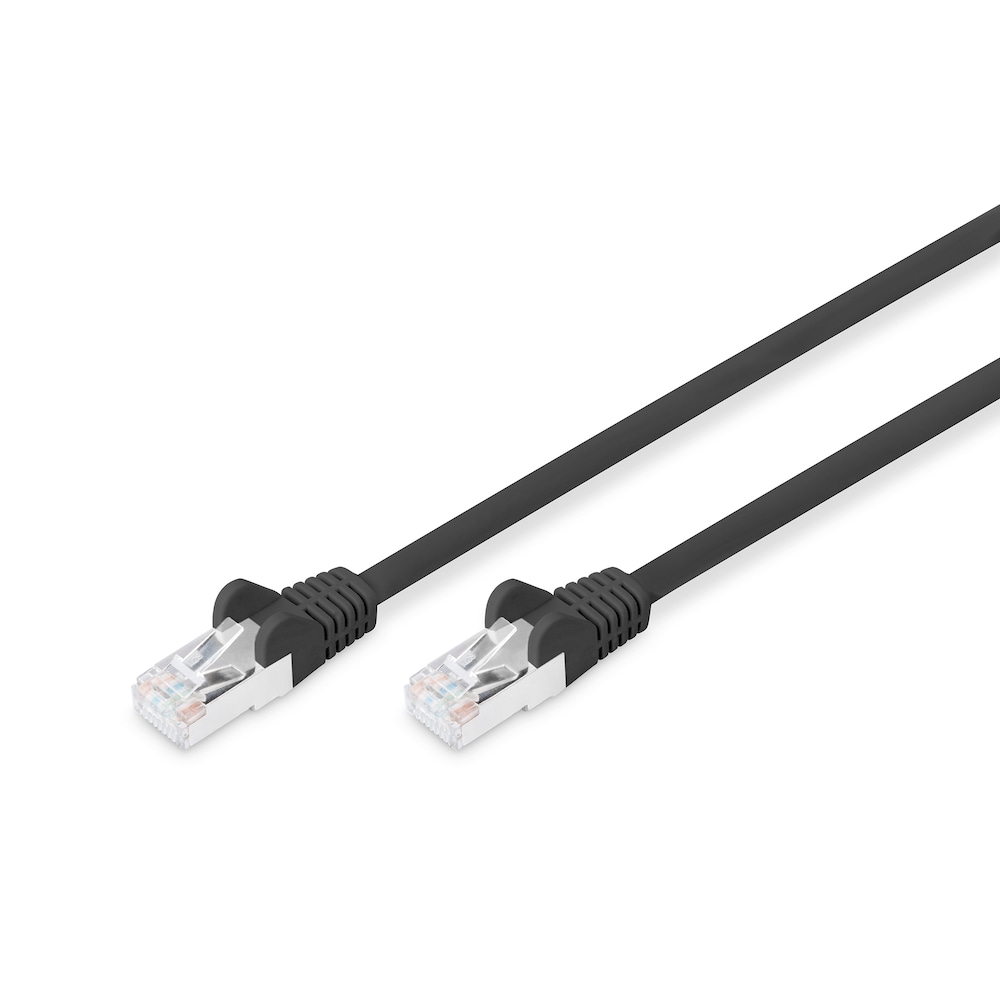DIGITUS LAN-Kabel, CAT6 S/FTP Patchkabel 5,0m, schwarz