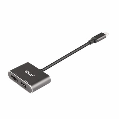 Display Port günstig Kaufen-Club 3D USB 3.2 Gen2 Typ-C auf DisplayPort und HDMI St./B. 4K60Hz 0,2m schwarz. Club 3D USB 3.2 Gen2 Typ-C auf DisplayPort und HDMI St./B. 4K60Hz 0,2m schwarz <![CDATA[• Adapter-Kabel • Anschlüsse: USB Typ C auf Displayport und HMDI • Farbe: schwar