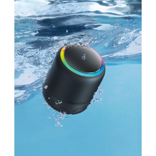 Anker SoundCore Mini 3 Pro Bluetooth Lautsprecher schwarz LED IPX7