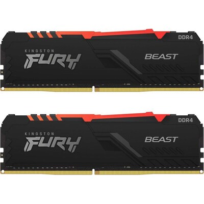 32GB (2x16GB) KINGSTON FURY Beast RGB DDR4-2666 CL16 RAM Gaming Arbeitsspeicher