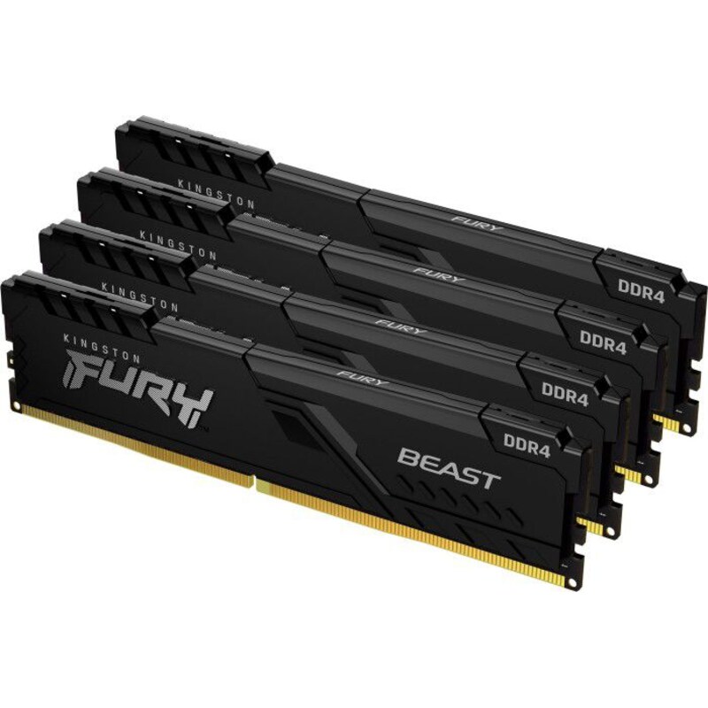 32GB (4x8GB) KINGSTON FURY Beast DDR4-3200 CL16 RAM Gaming Arbeitsspeicher Kit