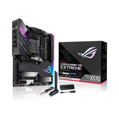 EL 5 günstig Kaufen-ASUS ROG Crosshair VIII Extreme X570 ATX Mainboard Sockel AM4 USB3.2 /M.2/WiFi. ASUS ROG Crosshair VIII Extreme X570 ATX Mainboard Sockel AM4 USB3.2 /M.2/WiFi <![CDATA[• ATX Mainboard mit Sockel AM4 für AMD Ryzen 5/4/3/2 • AMD X570 Chipsatz, PCIe 4.0