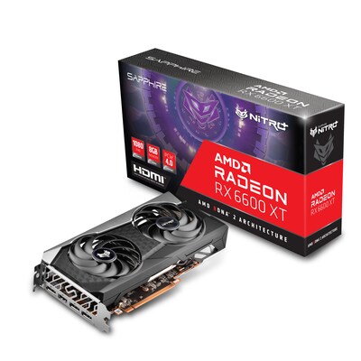 Sapphire Technologies SAPPHIRE AMD Radeon RX 6600 XT OC Nitro+ Gaming Grafikkarte mit 8GB GDDR6 | 04895106290648