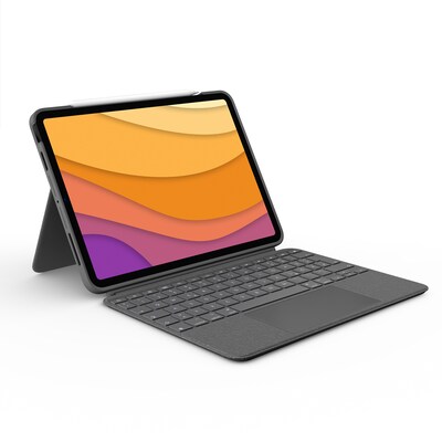 XF 4 günstig Kaufen-Logitech Combo Touch Tastaturcase Trackpad für iPad Air (4./5.Gen) Grau. Logitech Combo Touch Tastaturcase Trackpad für iPad Air (4./5.Gen) Grau <![CDATA[• Passend für das iPad Air 4./5. Generation (2020/2022) • Halterung mit 40°-Neigungsb