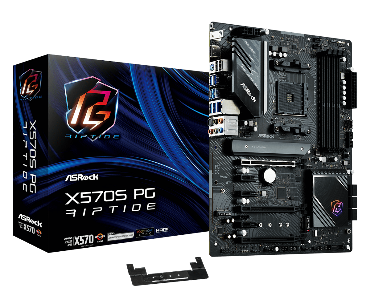 ASRock X570S PG Riptide AM4 ATX Mainboard M.2/HDMI/USB3.2(Gen2)