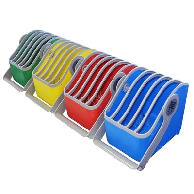 LocknCharge Small Basket Tragekorb bis 11" 4 Stück blau, gelb, grün, rot