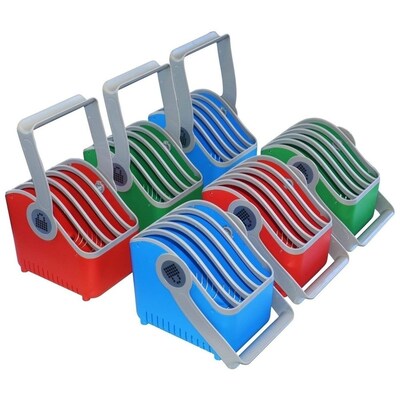 ST 1  günstig Kaufen-LocknCharge Small Basket Tragekorb bis 11" 6 Stück blau, grün, rot. LocknCharge Small Basket Tragekorb bis 11" 6 Stück blau, grün, rot <![CDATA[• 6 Basket Set für 30 Geräte • Robustes Material und Tragegriff • Case frie