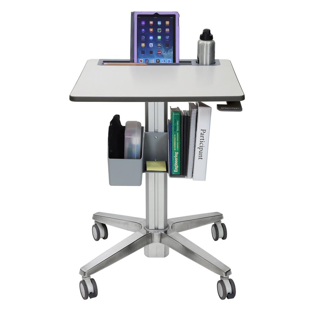 Ergotron LearnFit mobiler Steh-Sitz Tisch mit 40,6cm Höhenverstellung
