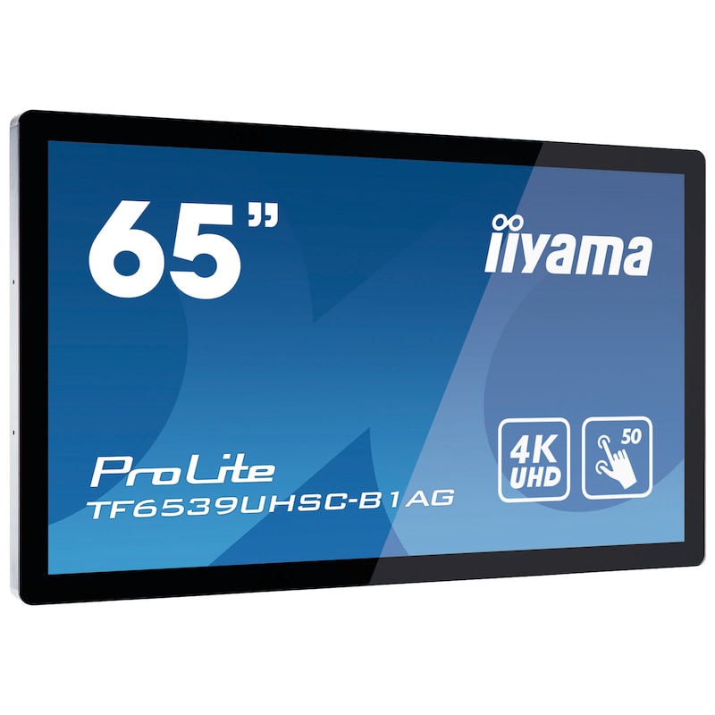 iiyama ProLite TF6539UHSC-B1AG 165cm (65") 4K UHD Touch Monitor HDMI/DP/VGA