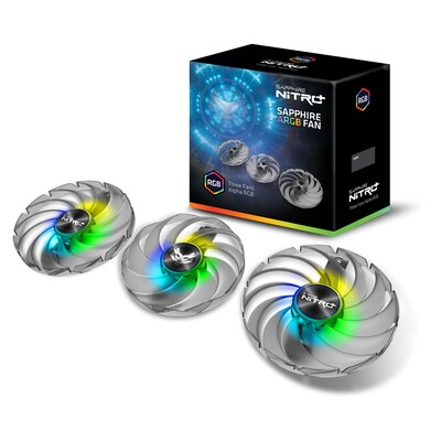 Sapphire Technologies Sapphire Gear ARGB Lüfter Set  (3 in 1) für 6000 Nitro+ Serie | 04895106290815