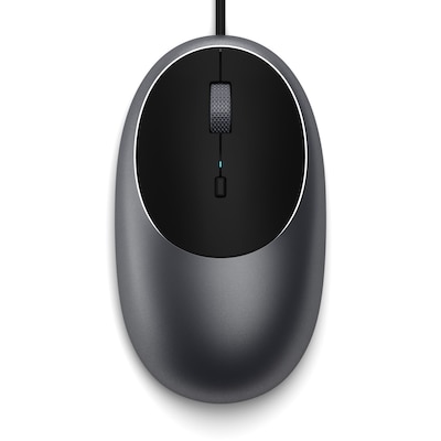 Mouse günstig Kaufen-Satechi C1 USB-C Wired Mouse Space Gray. Satechi C1 USB-C Wired Mouse Space Gray <![CDATA[• DPI-Taste zum Wechsel zwischen vier Einstellungen (800/1200/2400/3200) • Kompatibel mit MacOS und Windows • Maße: 11,1 x 5,7 x 3,2 Zentimeter • Gewicht: 1