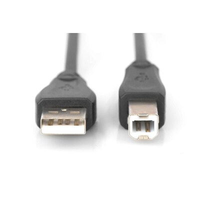 KAbel günstig Kaufen-DIGITUS DB-300105-030-S USB 2.0 Kabel Typ A St./ B St. 3m schwarz. DIGITUS DB-300105-030-S USB 2.0 Kabel Typ A St./ B St. 3m schwarz <![CDATA[• USB-Kabel • Anschlüsse: USB Typ A und USB Typ B • Farbe: schwarz, Länge: 3,0m • passend für: Daten 