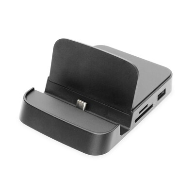 Dock Dock  günstig Kaufen-DIGITUS DA-70882 USB-C Smartphone Docking Station 7-Port. DIGITUS DA-70882 USB-C Smartphone Docking Station 7-Port <![CDATA[• 7 Port USB-C Smartphone Dock • USB-C Port mit Power-Delivery-Unterstützung • 1x USB Type-C Ladeport • 1x HDMI 1.4 (max. 