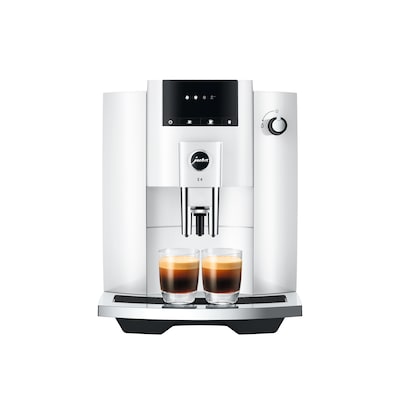 individuell günstig Kaufen-JURA E4 Piano White (EA) Kaffeevollautomat. JURA E4 Piano White (EA) Kaffeevollautomat <![CDATA[• Symbol-Display • 5 individuell programmierbare Spezialitäten - kompatibel mit J.O.E.® • AromaG2-Mahlwerk und Puls-Extraktionsprozess (P.E.P.®) • C