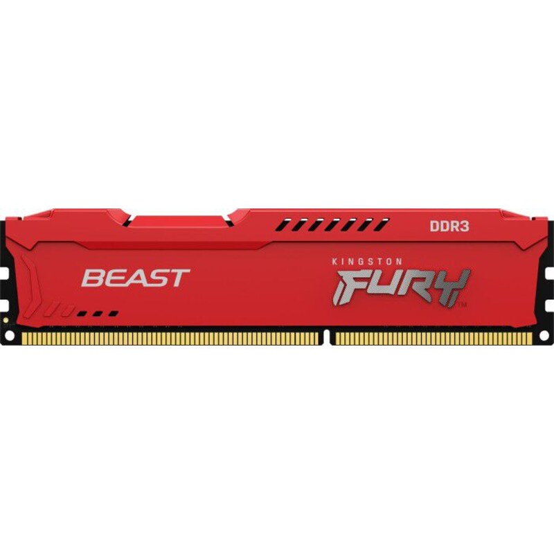 8GB (1x8GB) KINGSTON FURY Beast rot DDR3-1600 CL10 RAM Gaming Arbeitsspeicher