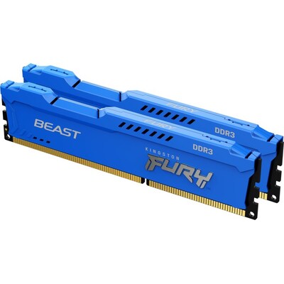 8GB (2x4GB) KINGSTON FURY Beast blau DDR3-1600 CL10 RAM Gaming Arbeitssp. Kit