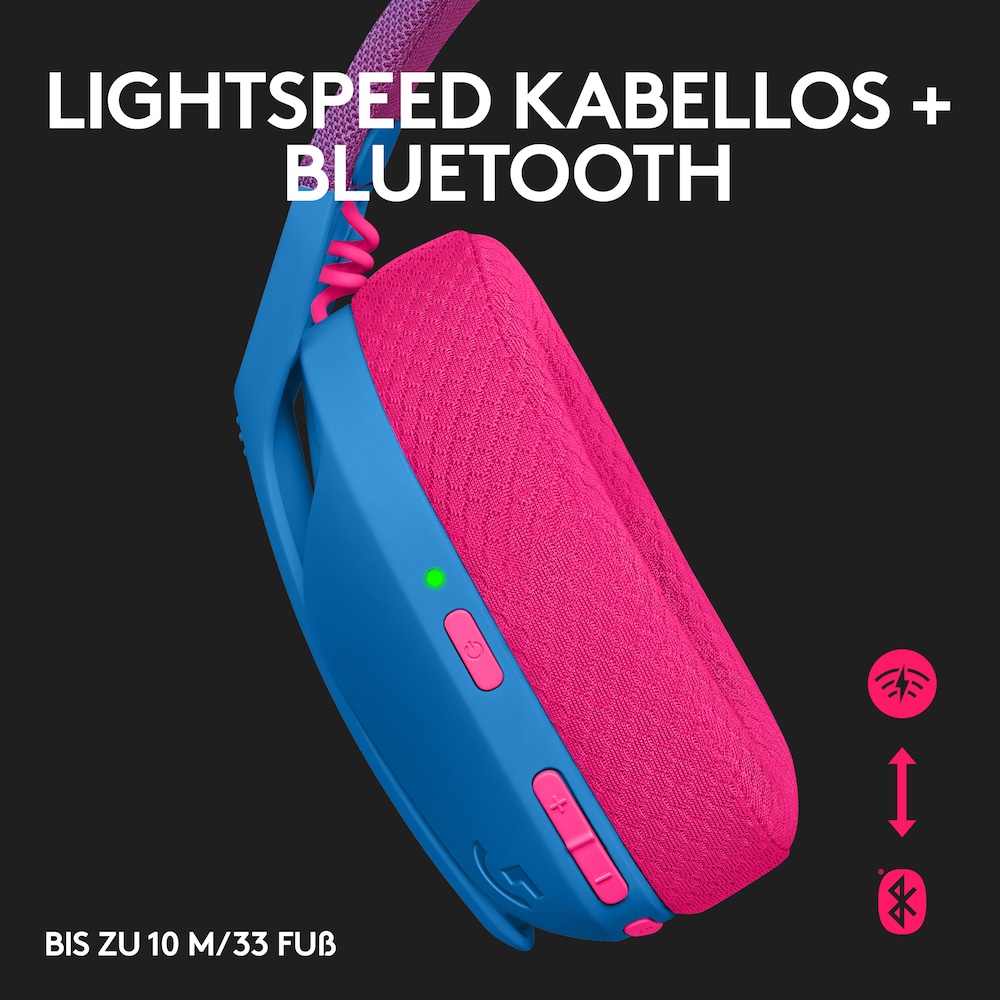 Logitech G435 Kabelloses Gaming Headset Blau