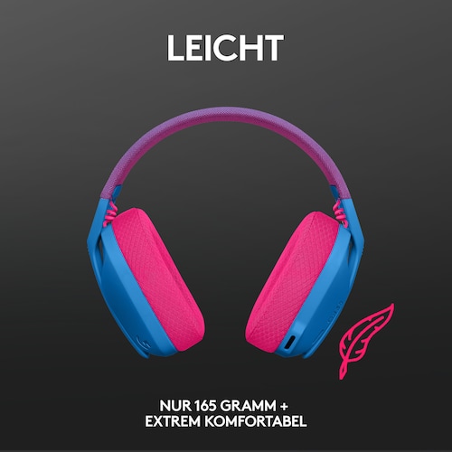 Logitech G435 Kabelloses Gaming Headset Blau