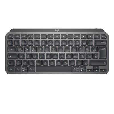 Tastatur 2 günstig Kaufen-Logitech MX Keys Mini Kabellose Tastatur Graphite. Logitech MX Keys Mini Kabellose Tastatur Graphite <![CDATA[• Anwendungsbereich: professionelles Arbeiten, kein Nummernblock • Kabellos, Bluetooth • Layout: deutsch • schwarz, 506g, 20,9 mm x 296 m