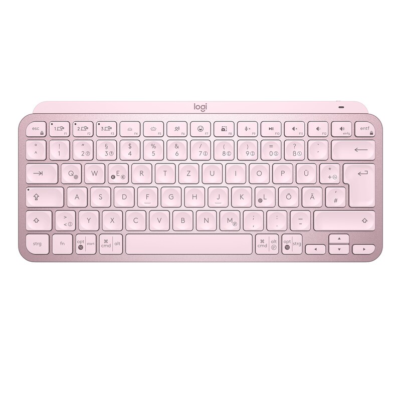 Logitech MX Keys Mini Kabellose Tastatur Rose