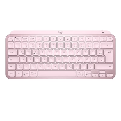 Mini Key günstig Kaufen-Logitech MX Keys Mini Kabellose Tastatur Rose. Logitech MX Keys Mini Kabellose Tastatur Rose <![CDATA[• Anwendungsbereich: professionelles Arbeiten, kein Nummernblock • Kabellos, Bluetooth • Layout: deutsch • pink, 506g, 20,9 mm x 296 mm x 132 mm 