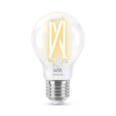 Filament LED günstig Kaufen-WiZ 60W E27 Standardform Filament Clear (TW) Einzelpack. WiZ 60W E27 Standardform Filament Clear (TW) Einzelpack <![CDATA[• Energieeffizienzklasse: E • Leistung: 7 Watt als Ersatz für 60 Watt • Austauschtype: LED-Lampe / Sockel: E27 • Gewichteter