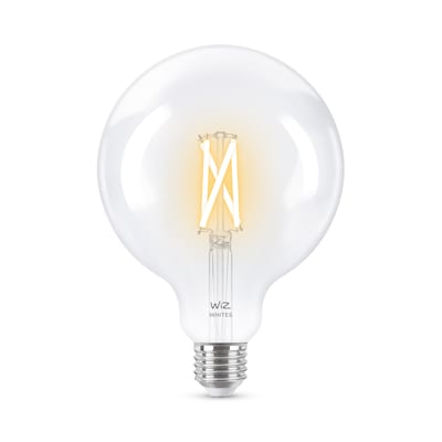 Lampe,24W günstig Kaufen-WiZ 60W E27 Globeform Filament Clear (TW) Einzelpack. WiZ 60W E27 Globeform Filament Clear (TW) Einzelpack <![CDATA[• Energieeffizienzklasse: E • Leistung: 7 Watt als Ersatz für 60 Watt • Austauschtype: LED-Lampe / Sockel: E27 • Gewichteter Energ