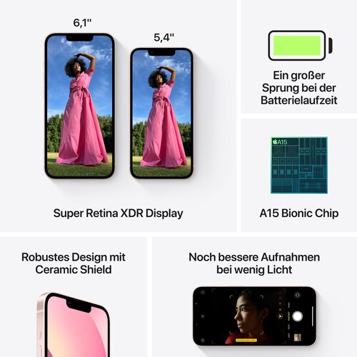 Apple iPhone 13 mini 128 GB Rosé MLK23ZD/A