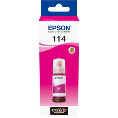 EcoTank günstig Kaufen-Epson C13T07B340 Original Tintenbehälter 114 70ml Magenta EcoTank. Epson C13T07B340 Original Tintenbehälter 114 70ml Magenta EcoTank <![CDATA[• Epson Tintenpatrone C13T07B340 / 114 • Farbe: Magenta • Inhalt: ca. 70 ml • Kompatibel zu: Ep