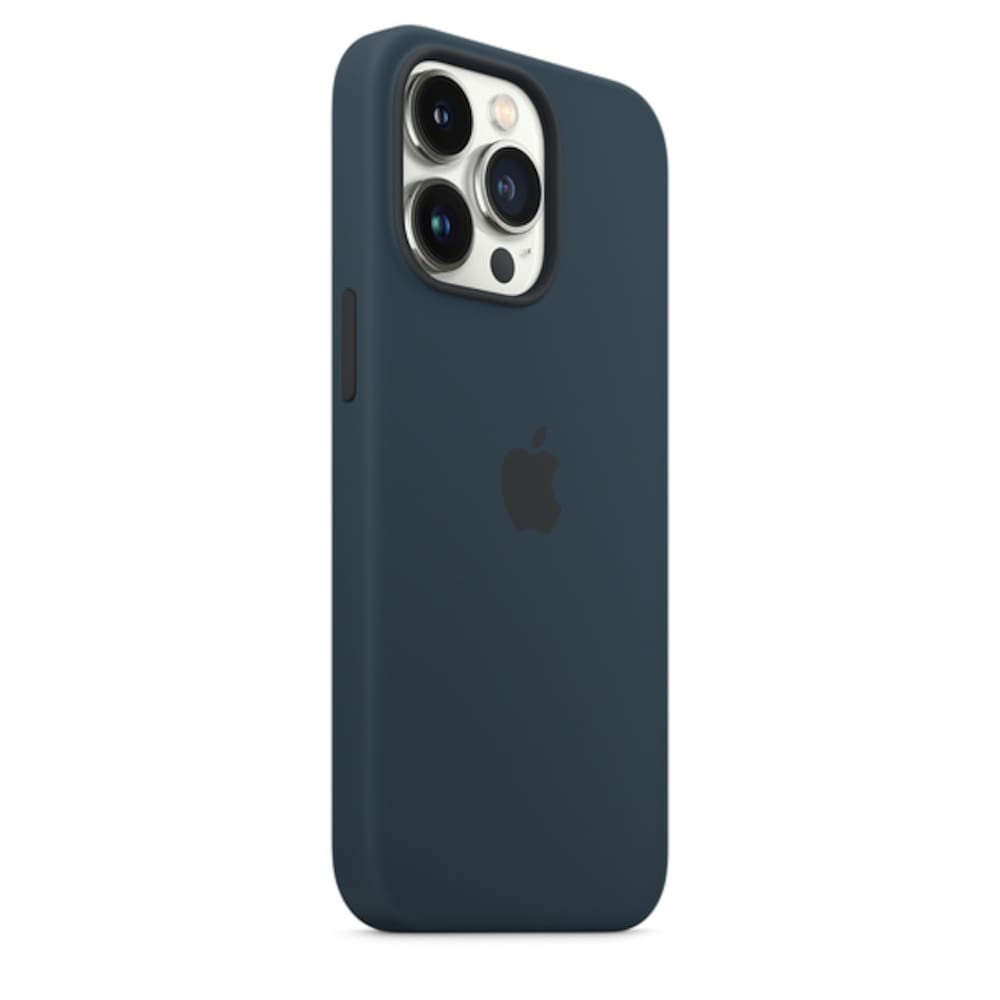 Apple Original iPhone 13 Pro Silikon Case mit MagSafe Abyssblau
