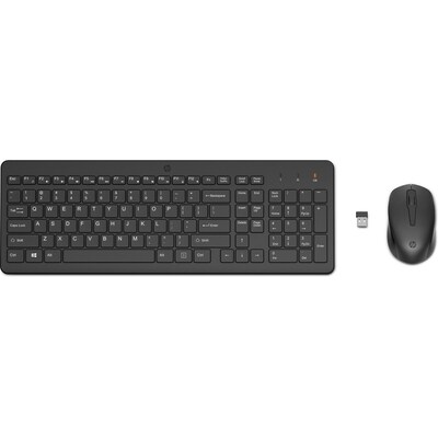 schwarz Anschluss günstig Kaufen-HP 330 Kabellose Maus-Tastaturkombination. HP 330 Kabellose Maus-Tastaturkombination <![CDATA[• Kabellos, 2,4GHz • Tastatur-Layout: deutsch, Tastatur-Nummernblock separat • 3 Maustasten, Scrollrad • Schwarz, PC/ Notebook, USB-Anschluss • Tastatu