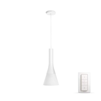 Philips Hue White Ambiance Explore Pendelleuchte Weiß inkl. Dimmschalter