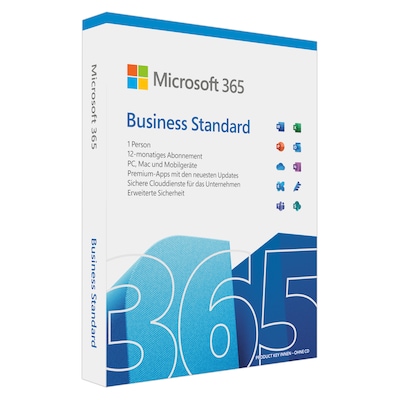 Office 365 günstig Kaufen-Microsoft 365 Business Standard | Box & Produktschlüssel. Microsoft 365 Business Standard | Box & Produktschlüssel <![CDATA[• Alle Office-Apps mit Word, Excel, Powerpoint sowie 1 TB Onlinespeicher • Für bis zu 15 Geräte (5 PCs, 5 T