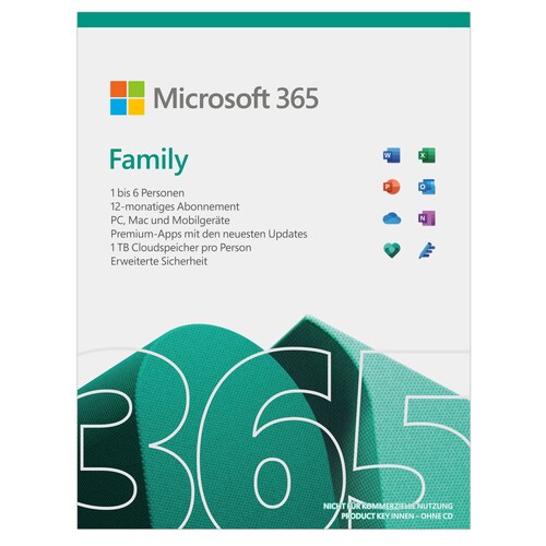 Microsoft 365 Family Box [inkl. Office Apps]