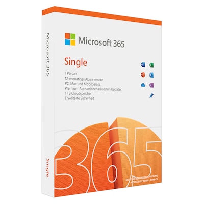 CD single günstig Kaufen-Microsoft 365 Single | Box & Produktschlüssel. Microsoft 365 Single | Box & Produktschlüssel <![CDATA[• Mit Premium-Office-Apps und 1TB Cloudspeicher • inkl. allen Produkt-Updates • Laufzeit: 1 Jahr für 1 Person für bis zu 5 Ger