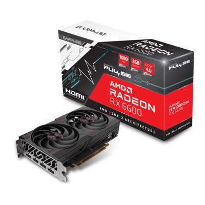Sapphire  AMD Radeon RX 6600 OC Pulse Gaming Grafikkarte mit 8GB GDDR6 3xDP | 04895106290662