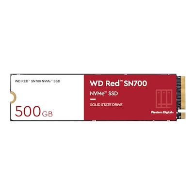 PCI E günstig Kaufen-WD Red SN700 NAS NVMe SSD 500 GB M.2 2280 PCIe 3.0. WD Red SN700 NAS NVMe SSD 500 GB M.2 2280 PCIe 3.0 <![CDATA[• 500 GB - 2,38 mm Bauhöhe • M.2 2280 Card, SATA III (600 Mbyte/s) • Maximale Lese-/Schreibgeschwindigkeit: 3430 MB/s / 2600 MB/s • En