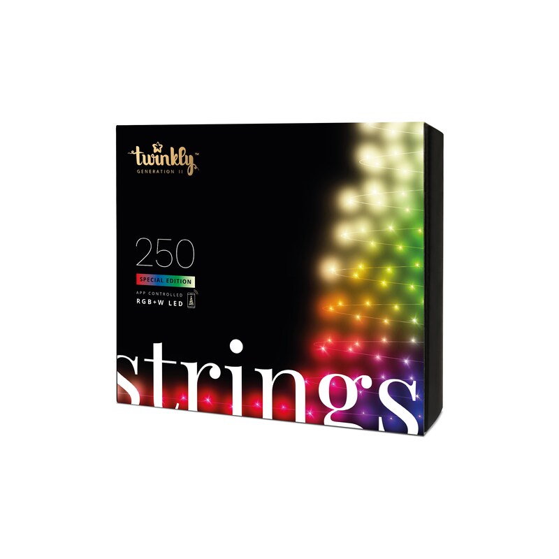 twinkly Smarte Lichterkette STRINGS 250 LEDs RGBW 20m mit WLAN und Appsteuerung