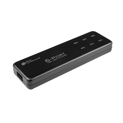 USB C  günstig Kaufen-Good Connection USB-Desktop-Schnellladestation 120W 6-Port USB-C PD schwarz. Good Connection USB-Desktop-Schnellladestation 120W 6-Port USB-C PD schwarz <![CDATA[• 120W Gesamtleistungsabgabe • Sechs USB-C™-Anschlüsse • Unterstützt USB-C™ Power