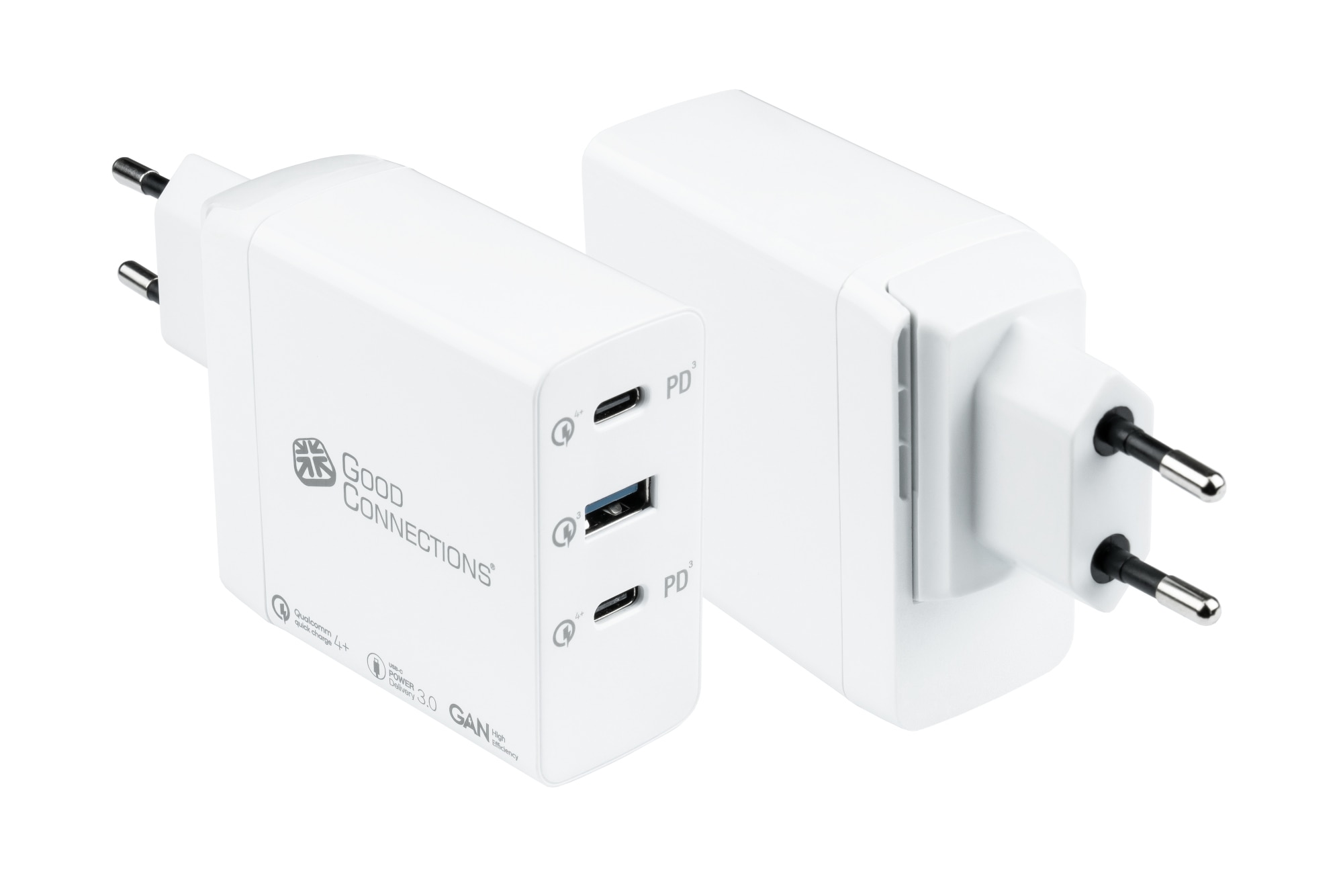 USB-Schnellladeger&auml;t 90W 3-Port USB-C/USB-A PD 3.0 QC 4+ wei&szlig;