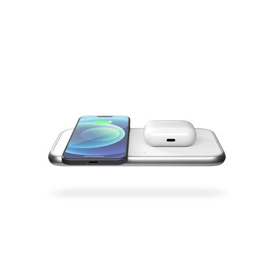 Zens  Aluminium Series Dual Ladegerät Wireless Charger 30W Qi USB-C weiß | 06426022392390