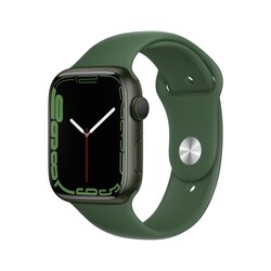 Apple Watch Series 7 GPS 45mm Aluminium Gr&uuml;n Sportarmband Klee