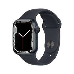 Apple Watch Series 7 GPS 41mm Aluminium Mitternacht Sportarmband Mitternacht