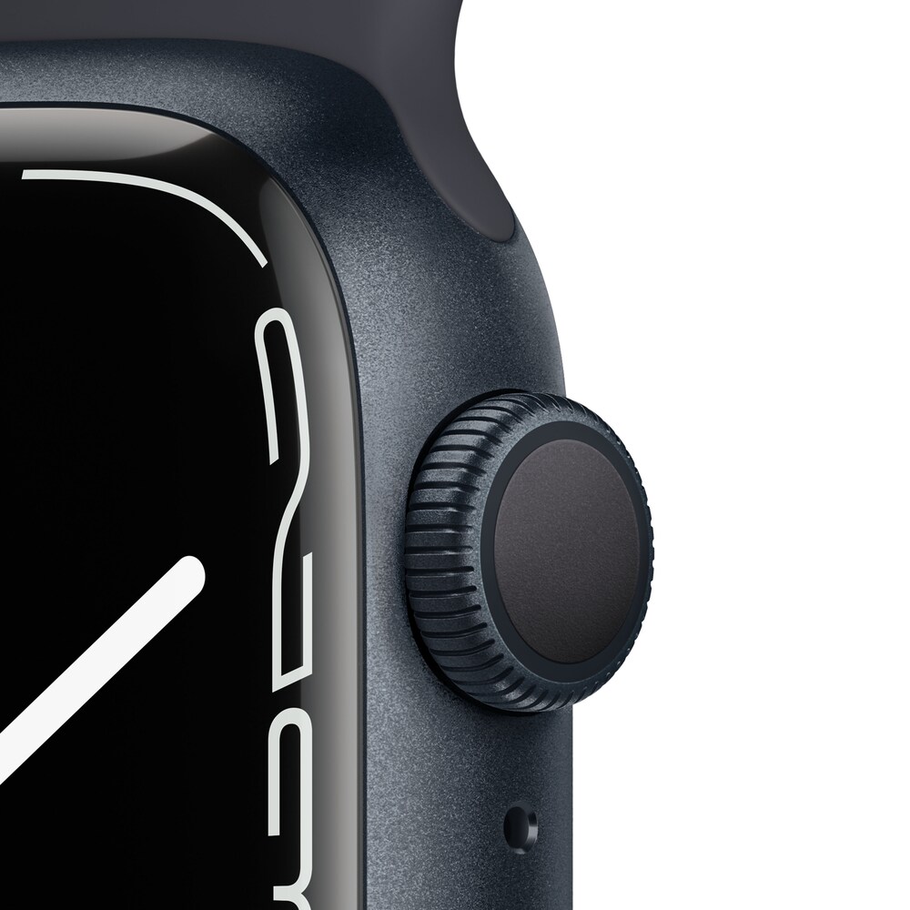 Apple Watch Series 7 GPS 41mm Aluminium Mitternacht Sportarmband Mitternacht