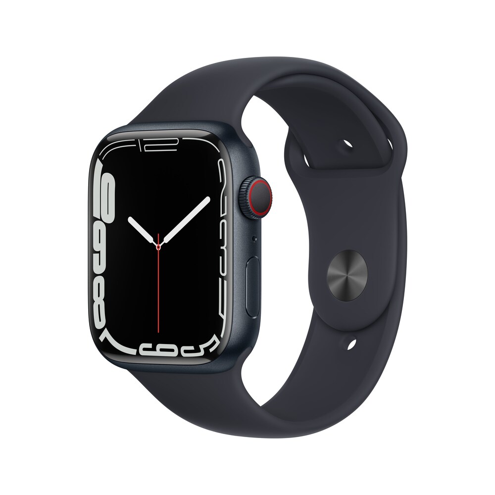 Apple Watch Series 7 LTE 45mm Aluminium Mitternacht Sportarmband Mitternacht