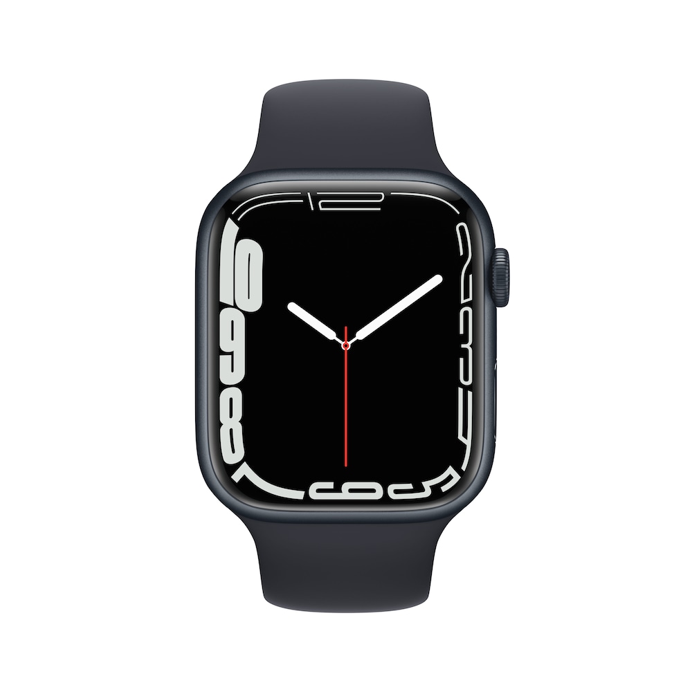 Apple Watch Series 7 LTE 45mm Aluminium Mitternacht Sportarmband Mitternacht
