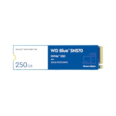 FRITZ!CARD günstig Kaufen-WD Blue SN570 NVMe SSD 250 GB M.2 2280 PCIe 3.0. WD Blue SN570 NVMe SSD 250 GB M.2 2280 PCIe 3.0 <![CDATA[• 250 GB - 2,38 mm Bauhöhe • M.2 2280 Card, M.2 • Maximale Lese-/Schreibgeschwindigkeit: 3230 MB/s / 1200 MB/s • Mainstream: Sehr gutes Prei